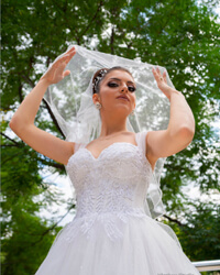 портретна снимка на булка